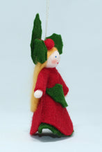 Load image into Gallery viewer, Holly Berry Princess Felted Waldorf Doll - Three Skin Tones
