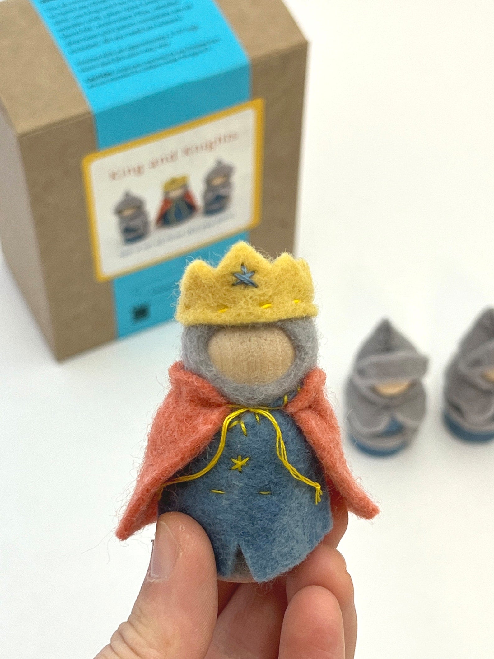 Wee Felt King and Knights Complete Sewing Kit