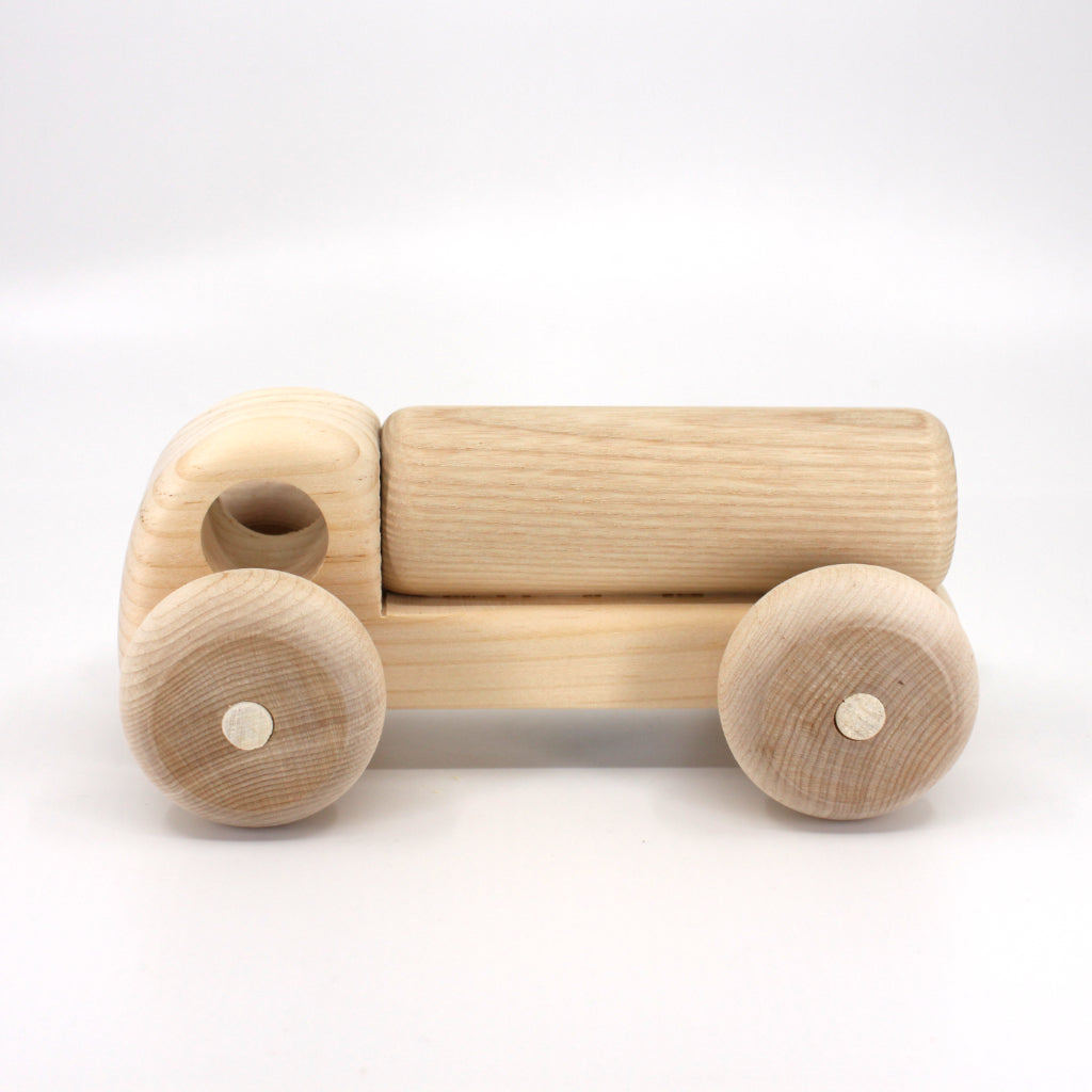 Wooden Toy Tank Truck