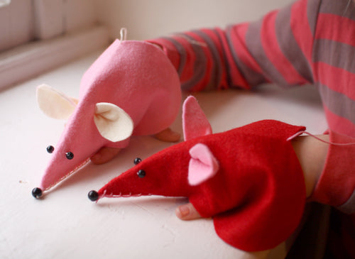 Valentine Mouse Hand Puppet Craft Kit