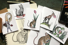 Load image into Gallery viewer, Zoolentines Valentine Greeting Cards - Set of 5
