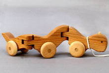 Load image into Gallery viewer, Wooden Wiggle Worm Pull Toy
