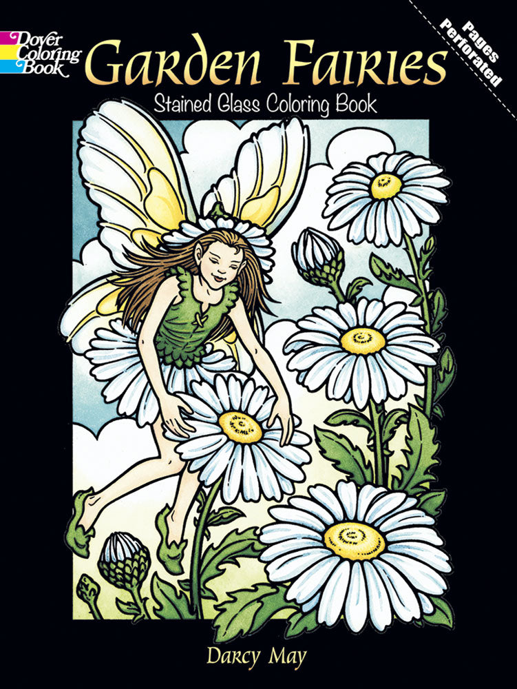 <i>Garden Fairies Stained Glass Coloring Book</i> by Darcy May