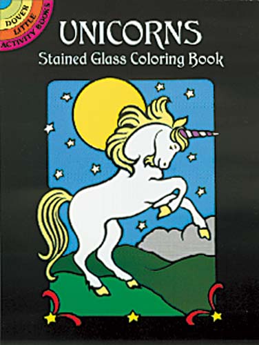 Unicorns Little Stained Glass Coloring Book
